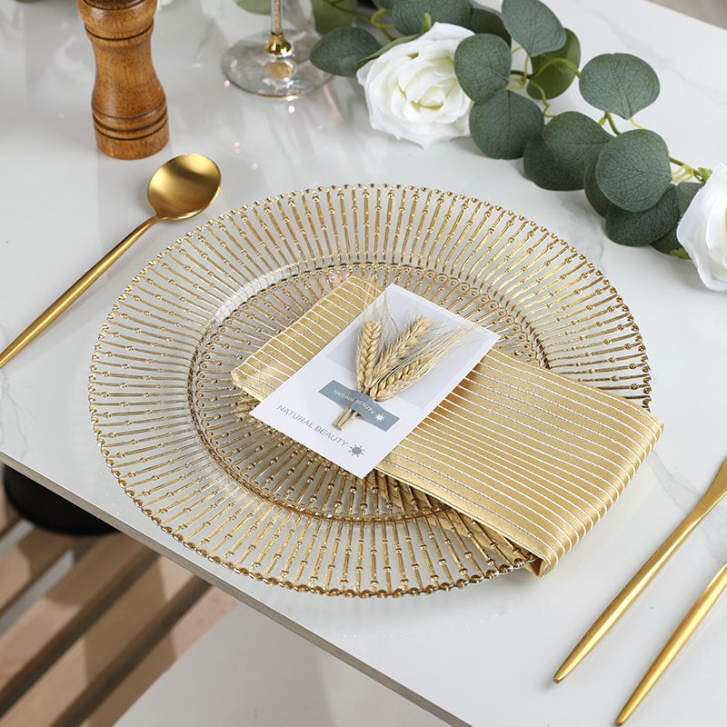 Wholesale Glass Charger Plate PZ-055 - Image 6